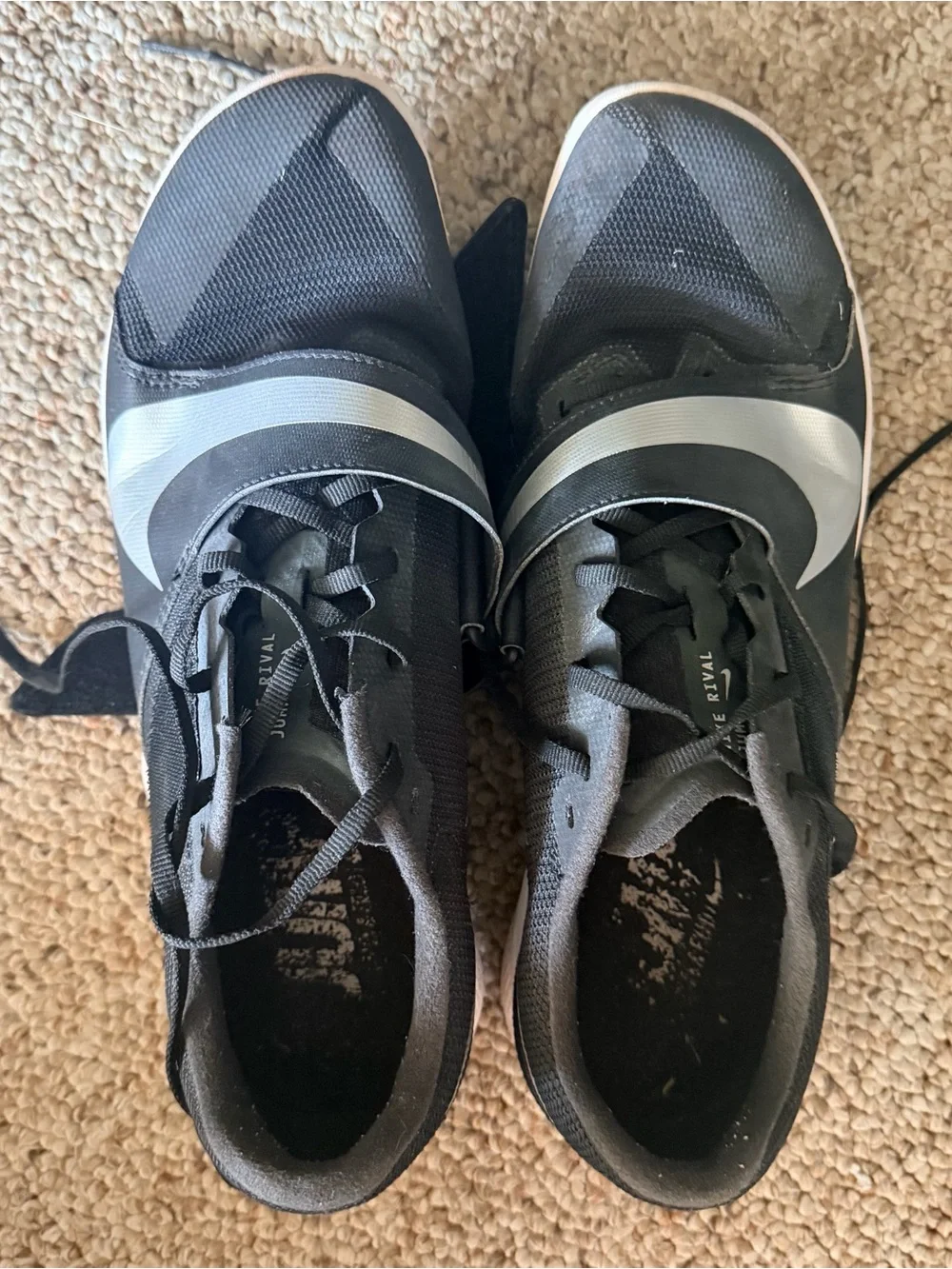 Nike Black and White Men’s Athletic track Shoes